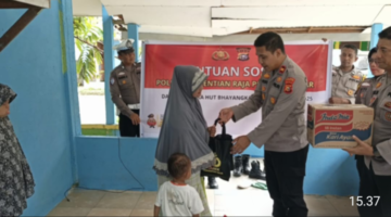 Kapolsek Perhentian Raja Berbagi Kebaikan: Bantuan Sembako untuk Panti Asuhan Aulia Al Ikhlas