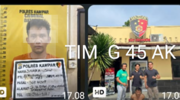 Tim gasak resmob polres kampar tangkap pelaku pencurian  3 unit hp dikost-kosan diBangkinang