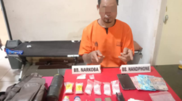 KASNAR-AKP Markus T Sinaga & Tim Ojoloyo SatNarkoba Polres Kampar Berhasil Ringkus Bandar Narkoba,Amankan 7,14 Gram  Shabu-Shabu