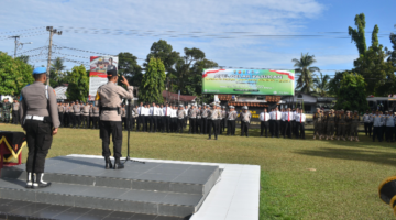 Kapolres Kampar Pimpin Upacara Ops Lancang Kuning 2025, Berlangsung Selama 14 Hari