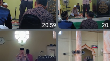 Kapolsek Kampar Ajak Masyarakat Pulau Sarak Bersinergi Jaga Kamtibmas! Silaturahmi di Masjid Babussalam Jadi Momentum!”