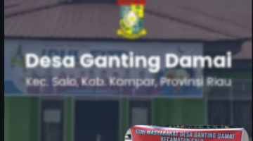 Hukum di Kabupaten Kampar Impoten Lamban di duga seorang kades telah Bekerja sama dengan Aparat Penegak hukum untuk Menyunat anggaran Dana Desa Ganting Damai Pertahun 1,4 Miliar- Rupiah