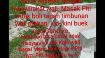 Lagi-lagi Kades Ganting Damai Sunat Uang Anggaran Uang Tanah Timbunan, Bangun Box Covert Lebih tinggi dari Permukaan Jalan Sehingga Warga Sulit Melalui Box Covert Warga Terpaksa Buat tangga Darurat Agar Bisa naik keatas Menggunakan Jalan