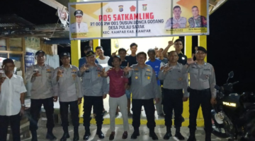 Polsek Kampar Hadir di Tengah Masyarakat, Patroli Dialogis Humanis, Kapolsek: Polri Siap Layani 110, Keamanan Bersama’!”
