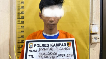 Tim Gasak Resmob Polres Kampar Ciduk Pelaku Pembunuhan Andrean Syahputra Security PT Hasrat Tata Jaya Pasir Sialang Kecamatan Bangkinang